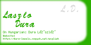 laszlo dura business card